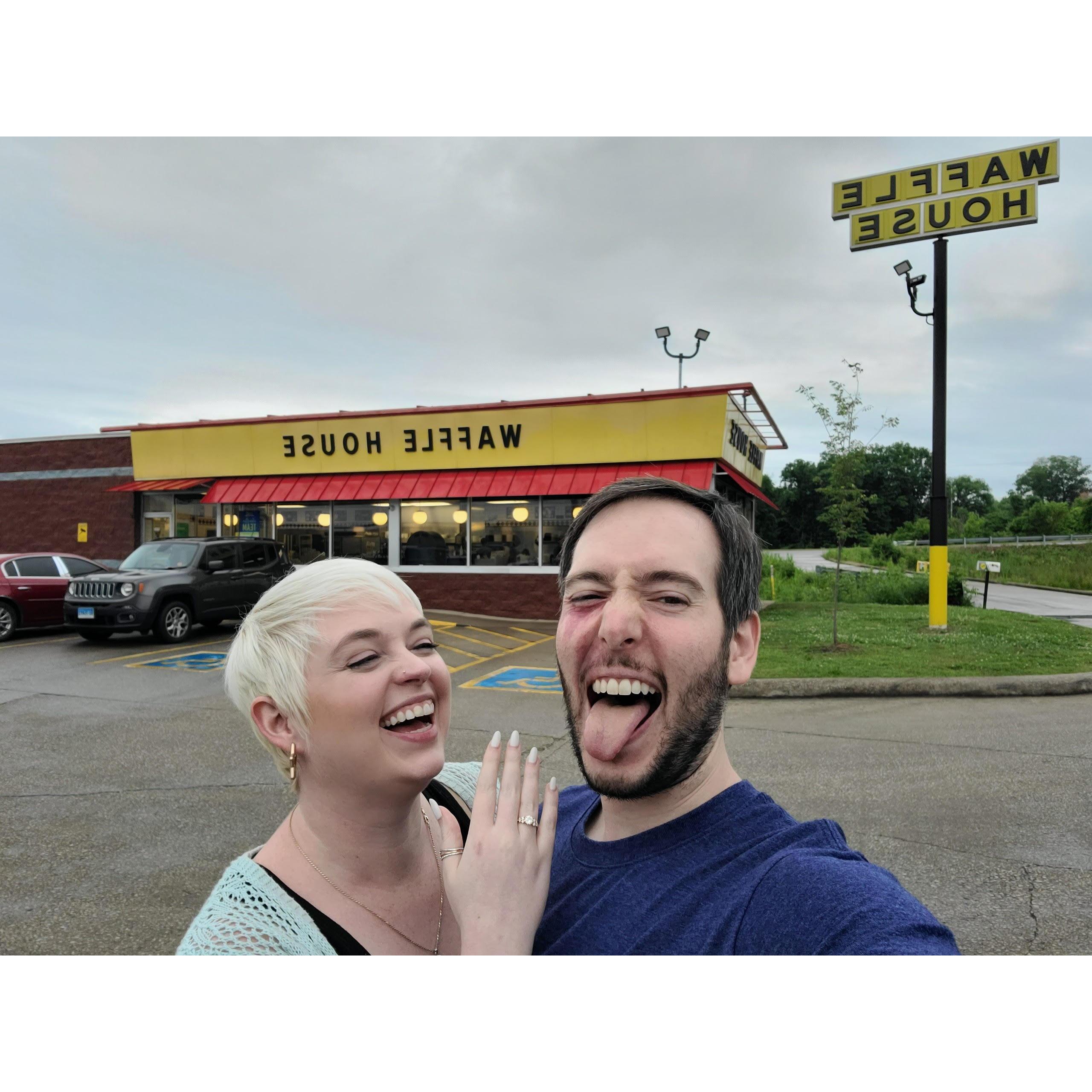 The first date post securing the rock: WAHO