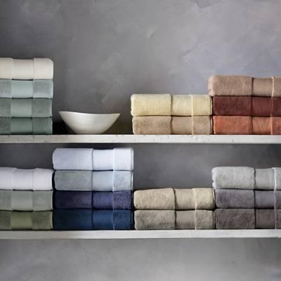 Frontgate Resort Cotton Bath Towels - Fog