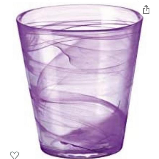 Bormioli Rocco Capri Water Glass, Set of 6, 12.5 oz, Purple