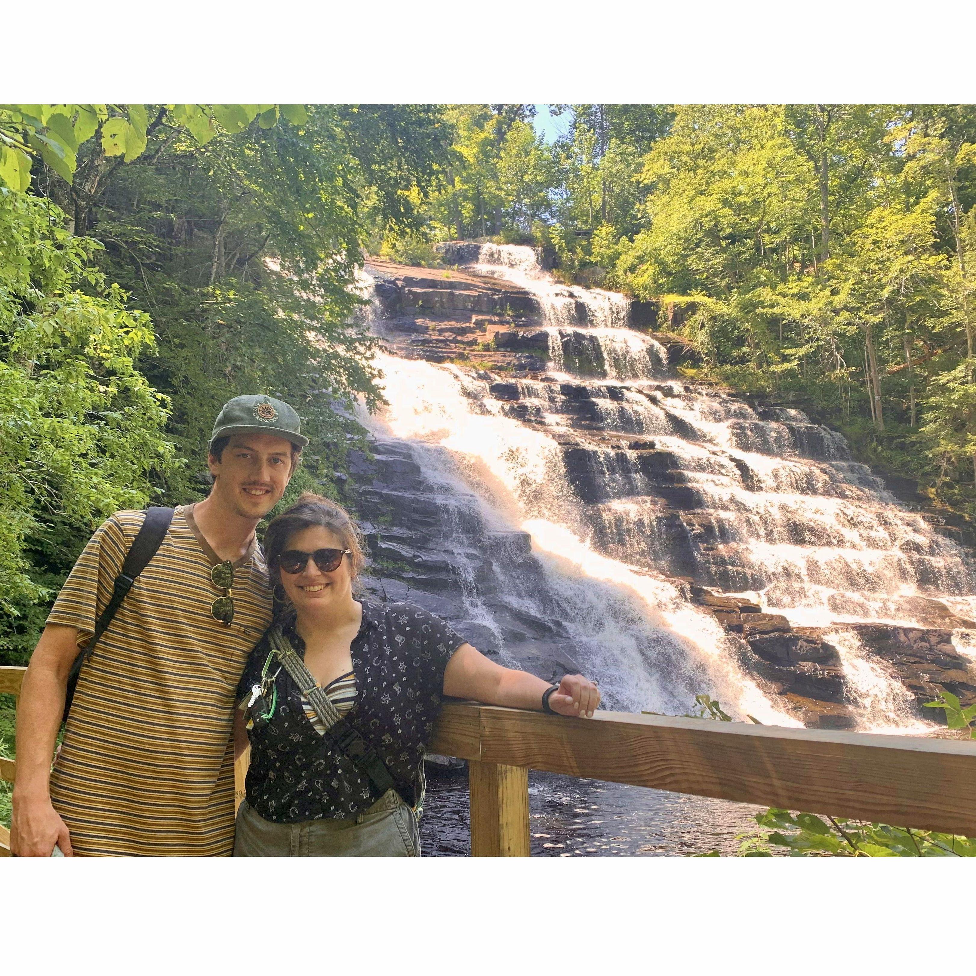 Visiting another beautiful NY waterfall