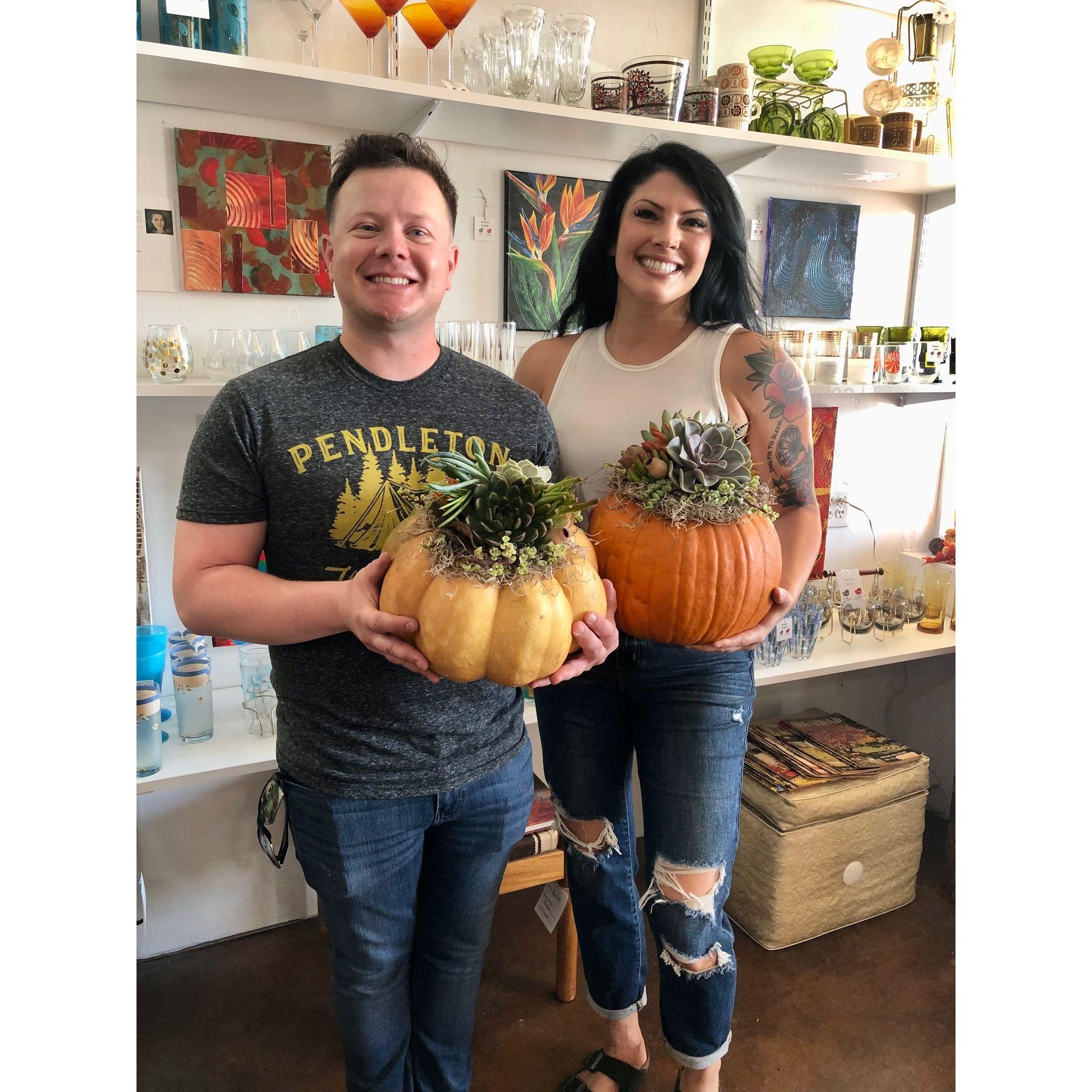 Pumpkin Succulent arrangement workshop