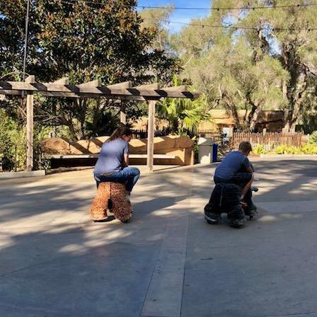 We didn't get a picture of ourselves on our first date (at the SB Zoo), but we got one of our outstanding Wingmen.