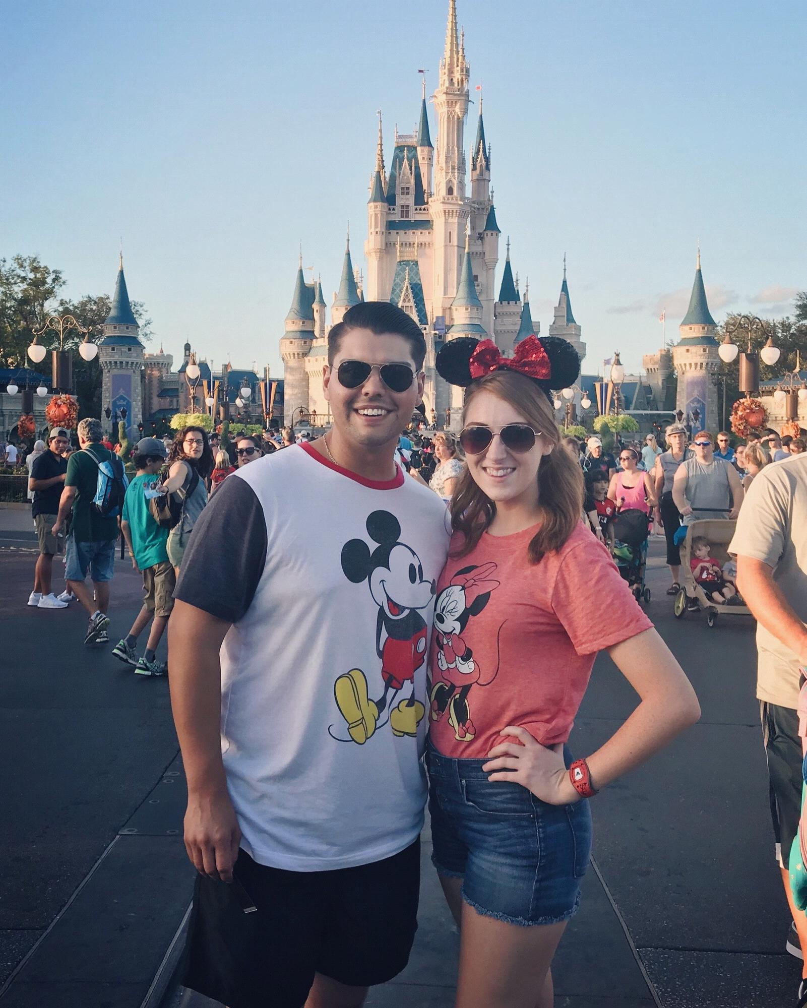 Our first of many Disney trips together