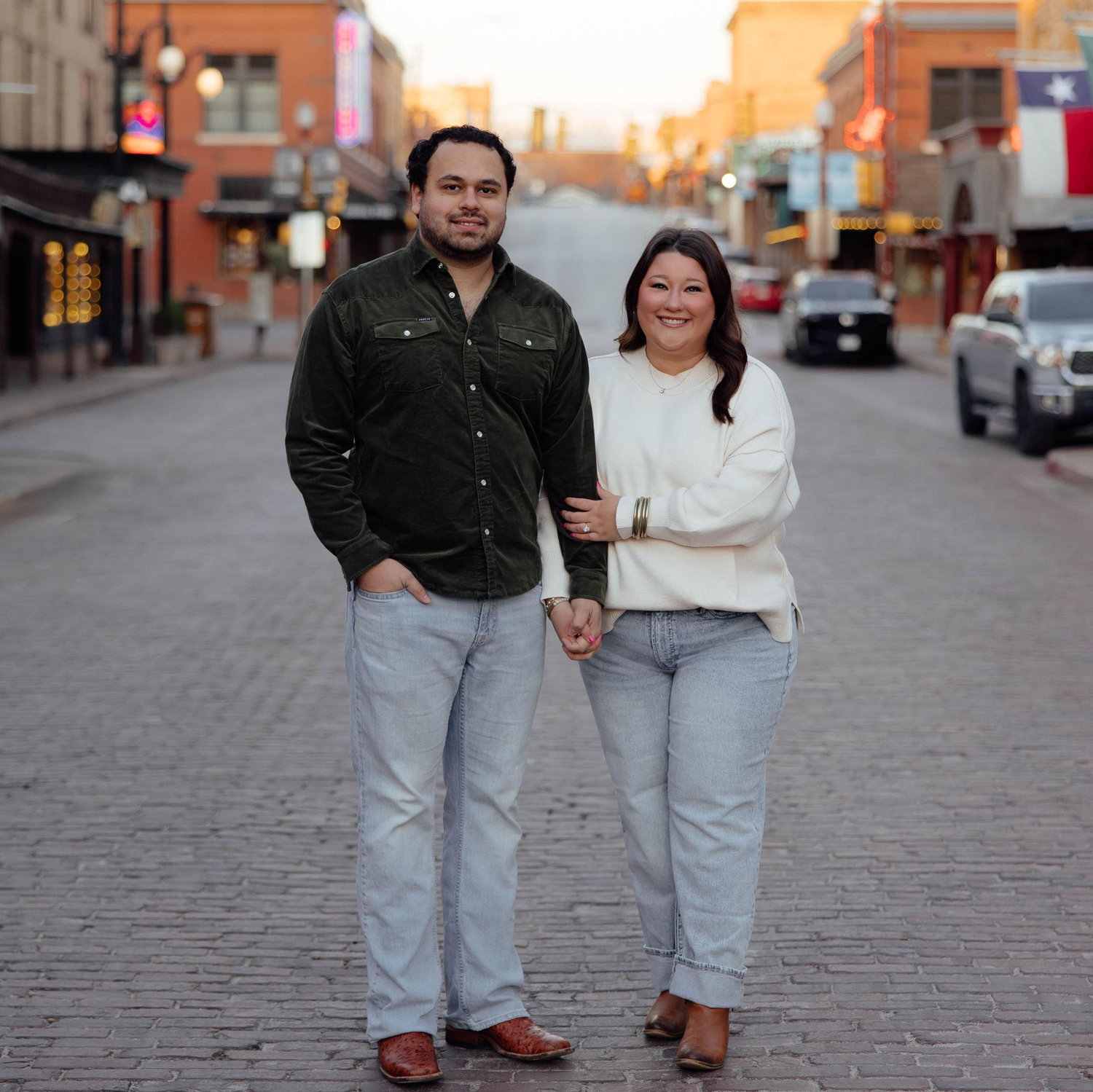 Engagement pictures in the Fort Worth Stockyards!