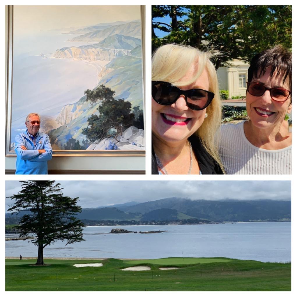 Fun lunch out with Debbie Davis at Pebble Beach