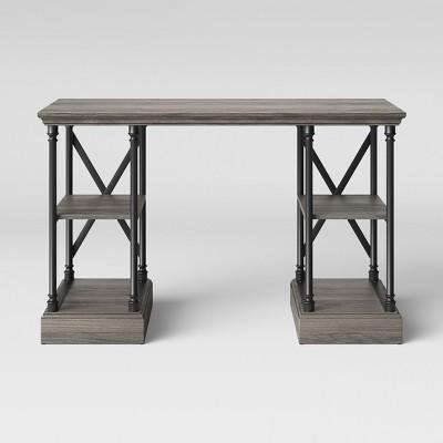 Conway Cast Iron Desk Wood - Threshold™