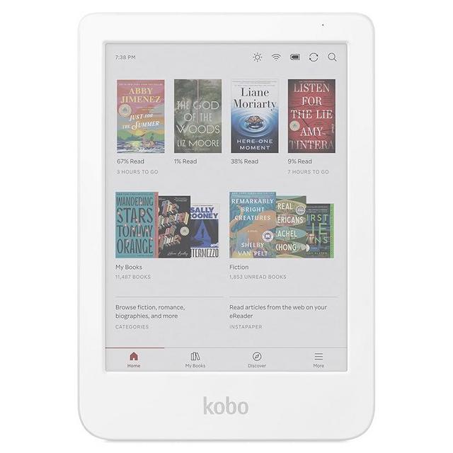 Kobo Clara Colour | Colour eReader | 6” Glare-Free Colour E Ink Kaleido™ 3 Display | Dark Mode Option | Waterproof | Audiobooks | 16GB of Storage | White
