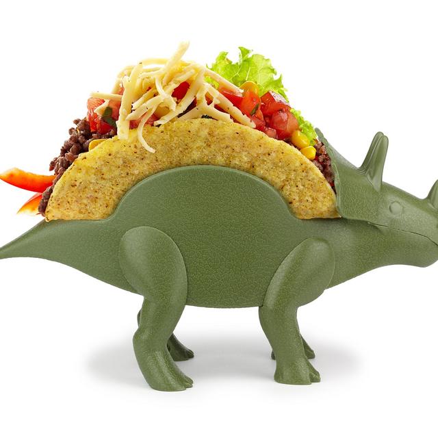 Kidsfunwares Tricerataco Taco Holder - The Ultimate Prehistoric Taco Stand for Jurassic Taco Tuesdays and Dinosaur Parties - Holds 2 Tacos - The Perfect Gift for Kids and Kidults that Love Dinosaurs