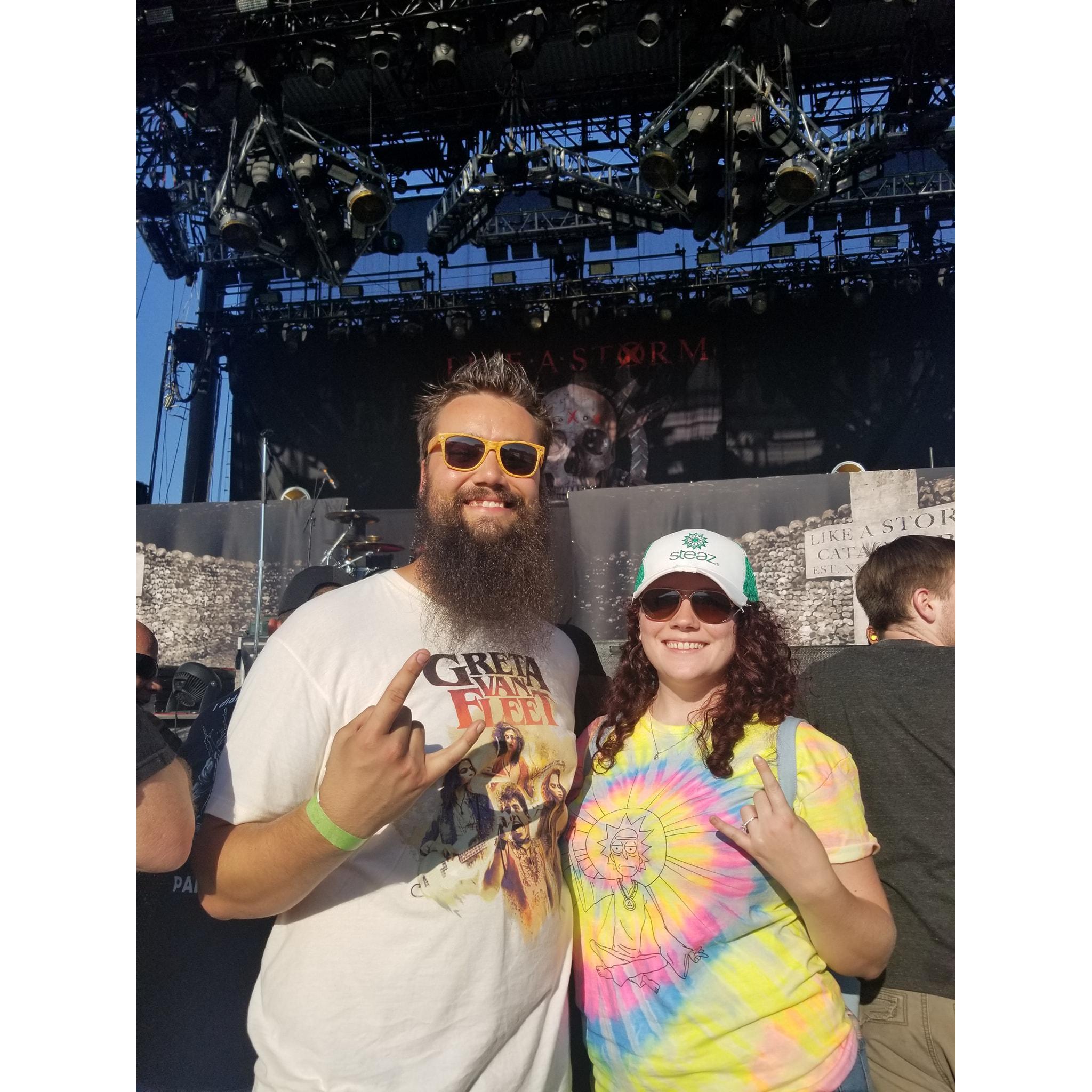 Getting to see Godsmack and Shinedown up front in LA in the summer of 2018.