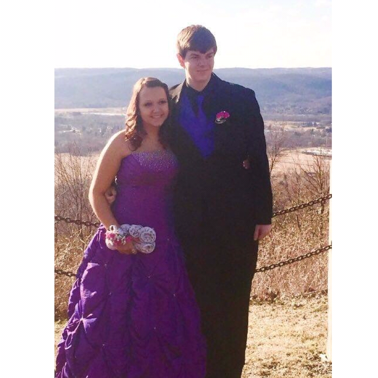 Hunter's senior prom in 2015.