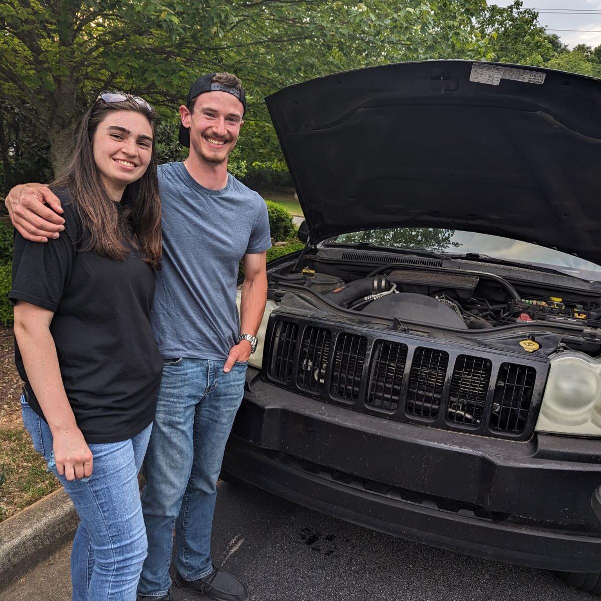 not Caleb spending his graduation evening helping Katie with a broken car