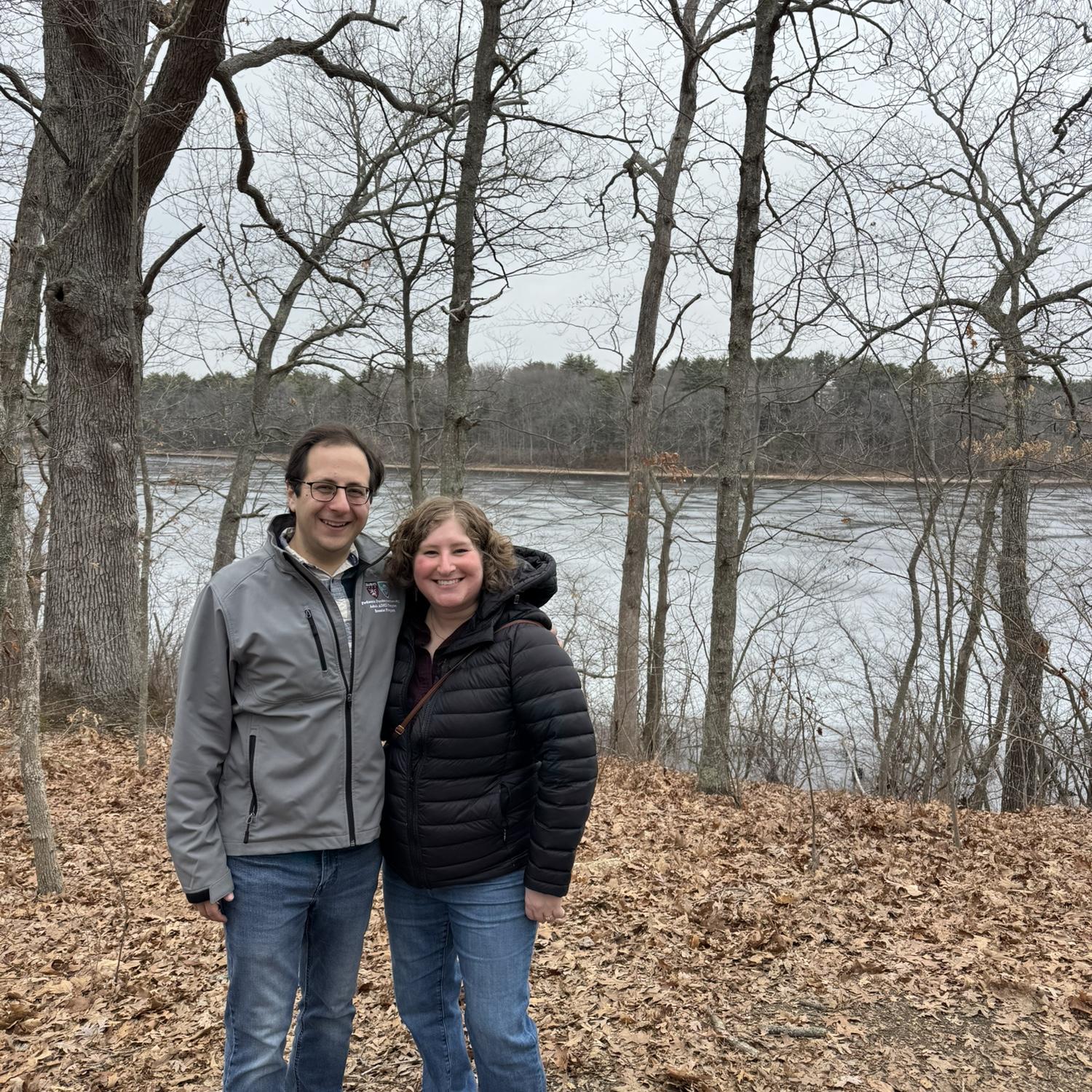 Enjoying the walking paths near Moraine Farm after finding our venue