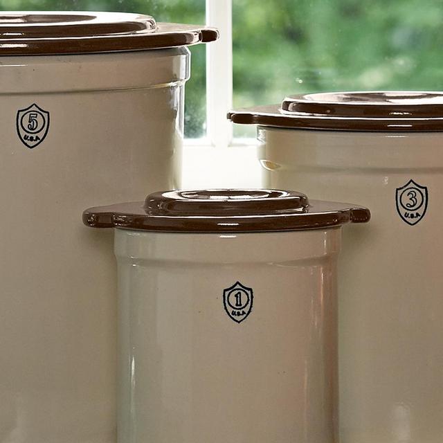 1-Gallon Stoneware Pickling Crock