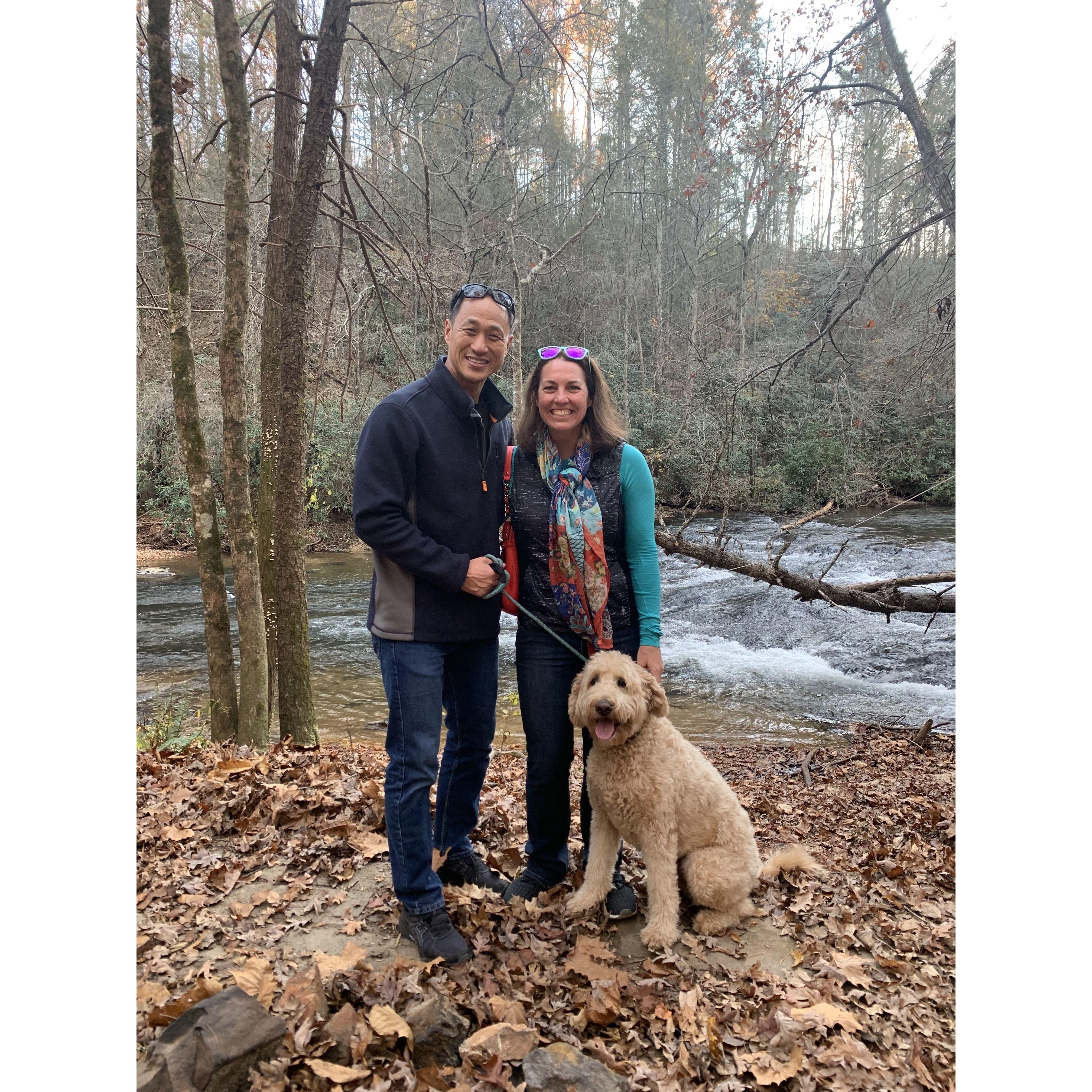 Young took Laura on a wine tasting hike for her birthday at Monte Leuce