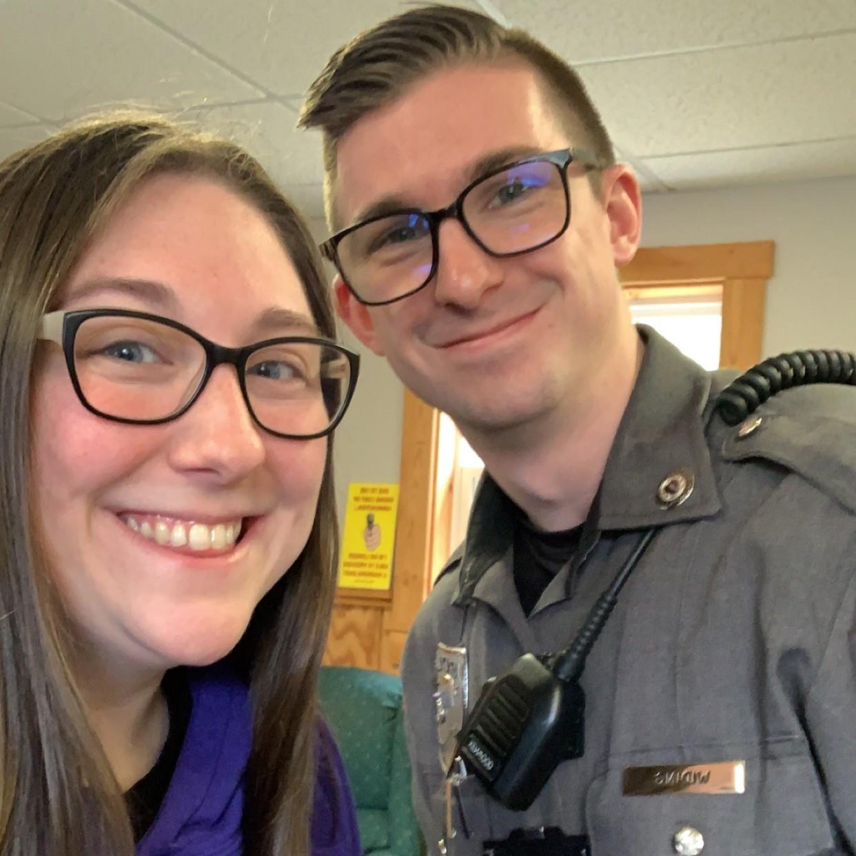 Ashley and her brother, Marc Jr! Also, a bridesman!