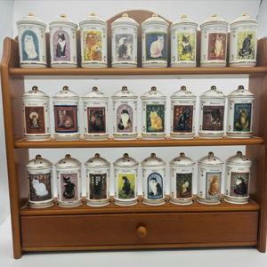 Lenox Cats of Distinction Jars with Rack
