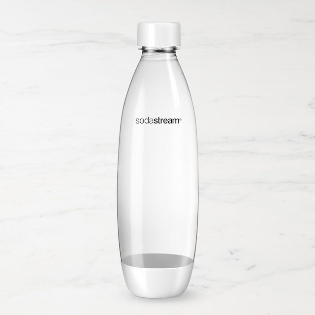 SodaStream 1L Slim Dishwasher Safe Bottles Twin Pack, White