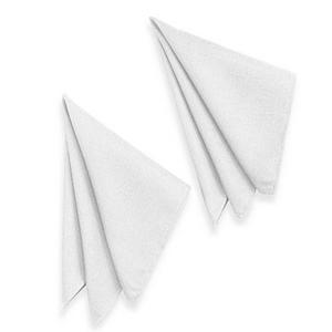 Basketweave Napkins in White (Set of 2)