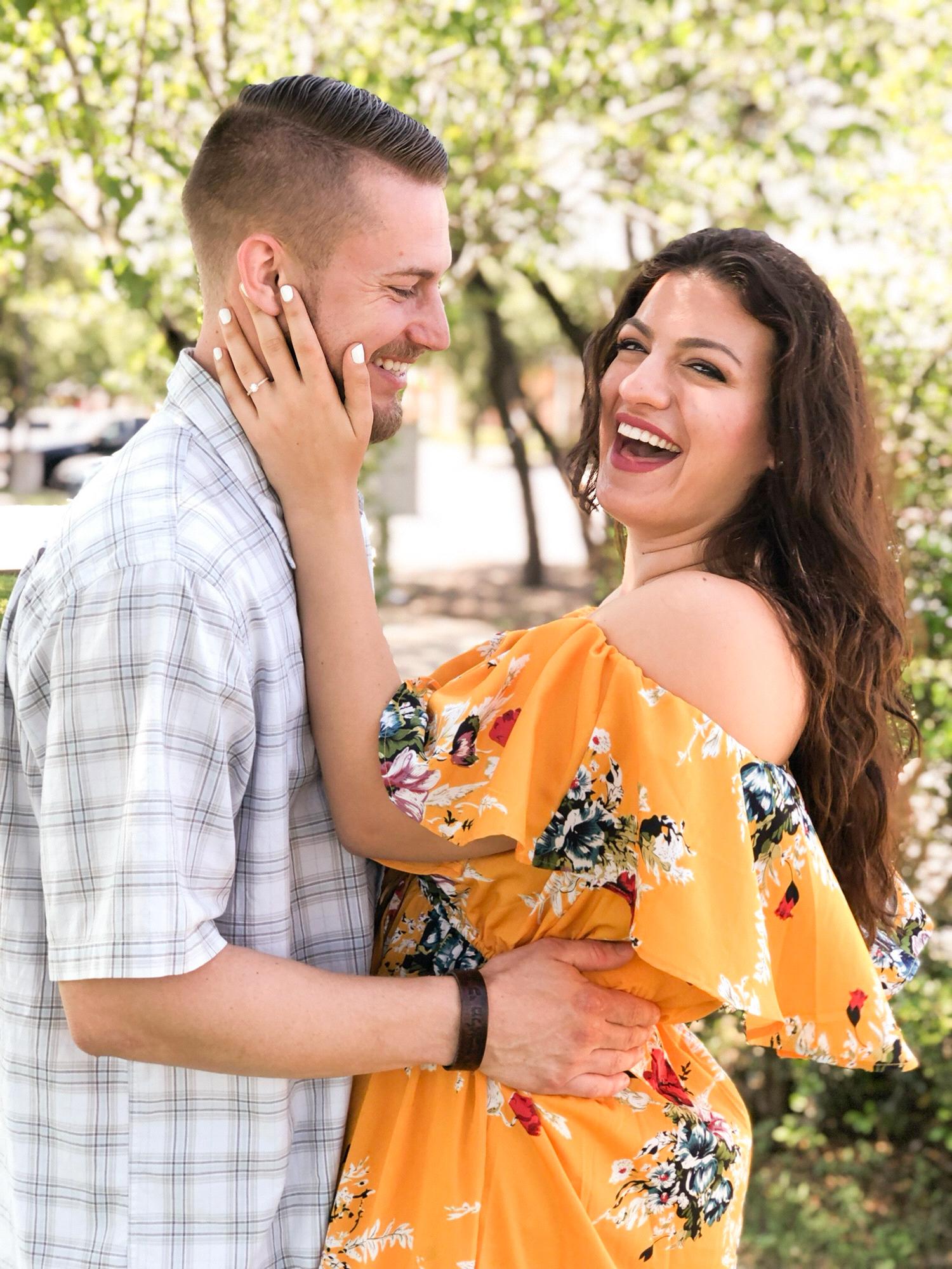 The day after we got engaged. Just pure joy <3