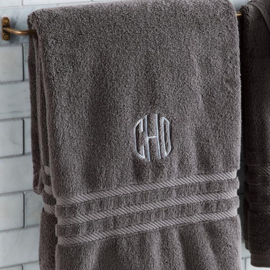Bean's Organic Cotton Hand Towels Set of 2 | Surf Blue | Monogrammed