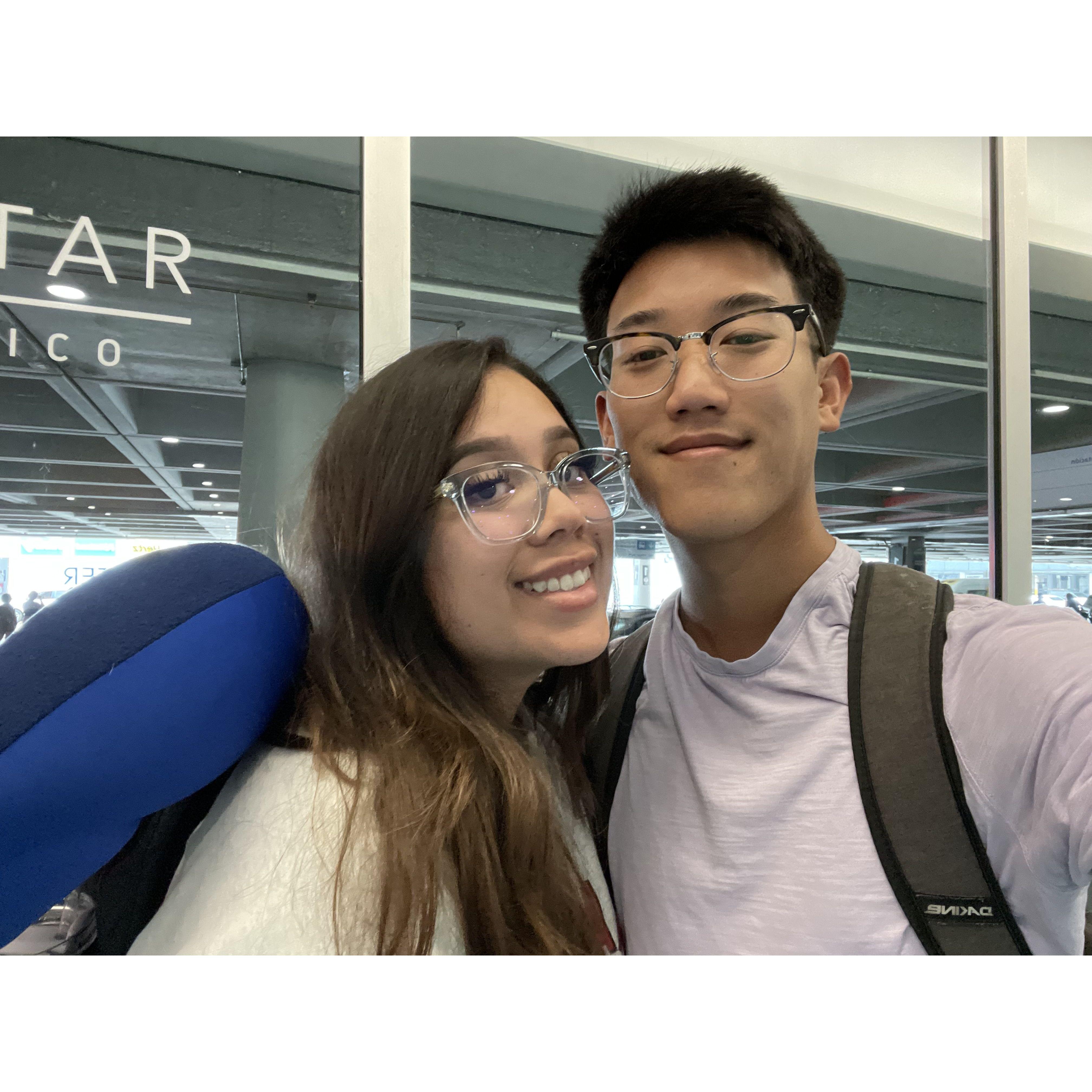 On our way to Puerto Rico to get engaged:)