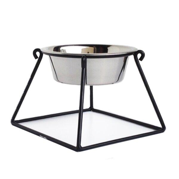 Large (10" H x 12.5" W x 12.5" D) Black Pyramid Single Diner