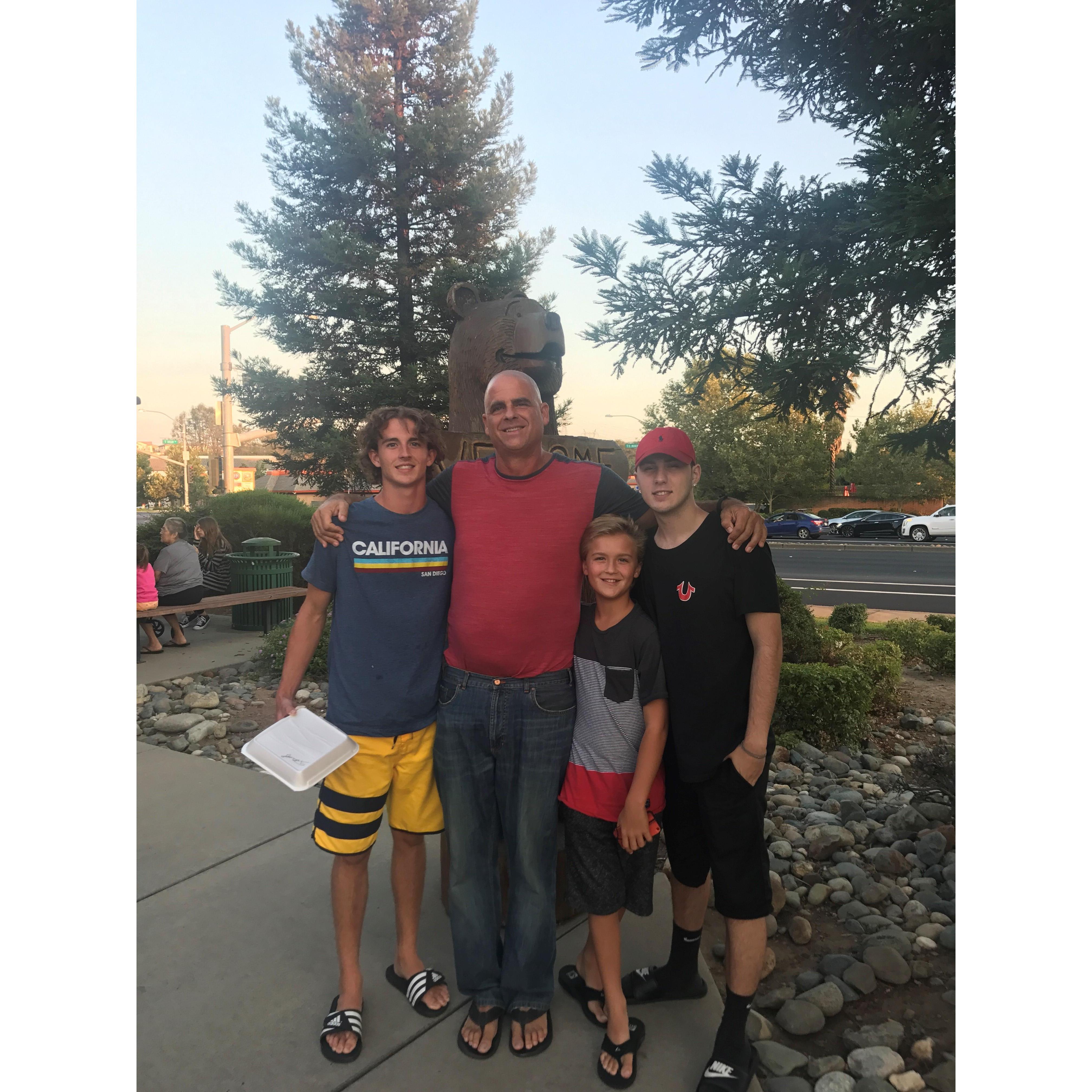 Don's 50th Birthday with his boys!