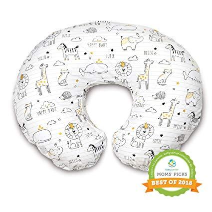 Boppy Original Nursing Pillow and Positioner, Notebook Black and Gold, Cotton Blend Fabric with allover fashion