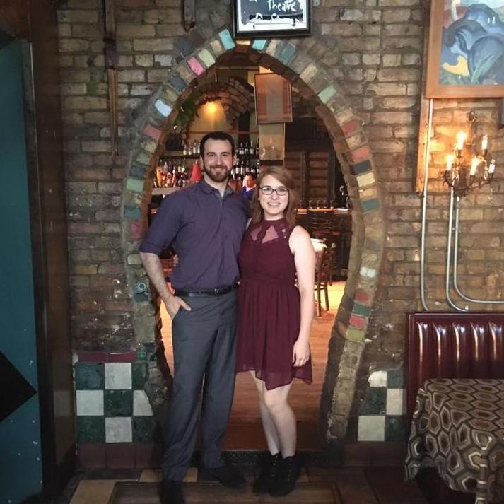 Our one year anniversary! Wow we look so young!