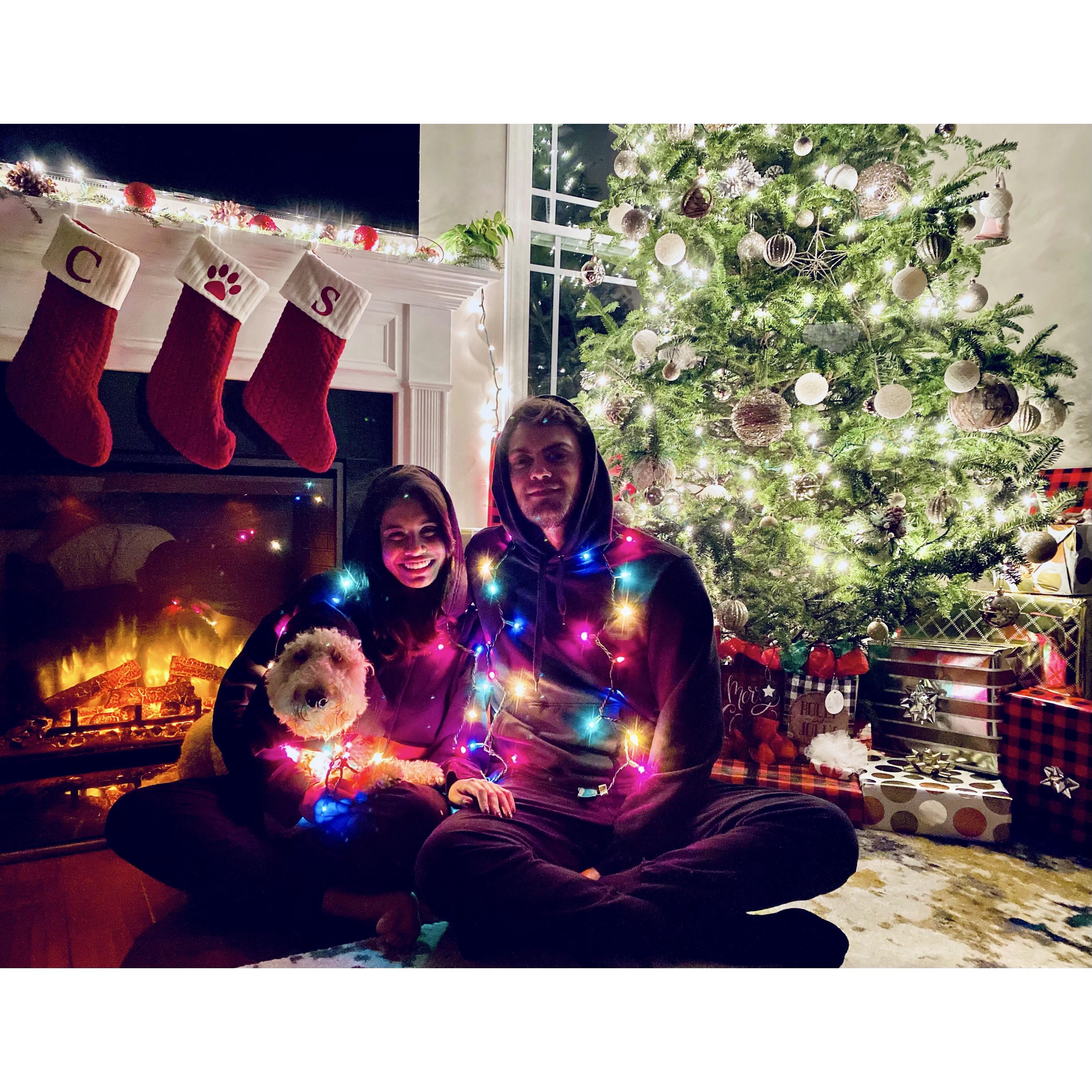 December 2020: Our first Christmas together in the new home as a family!