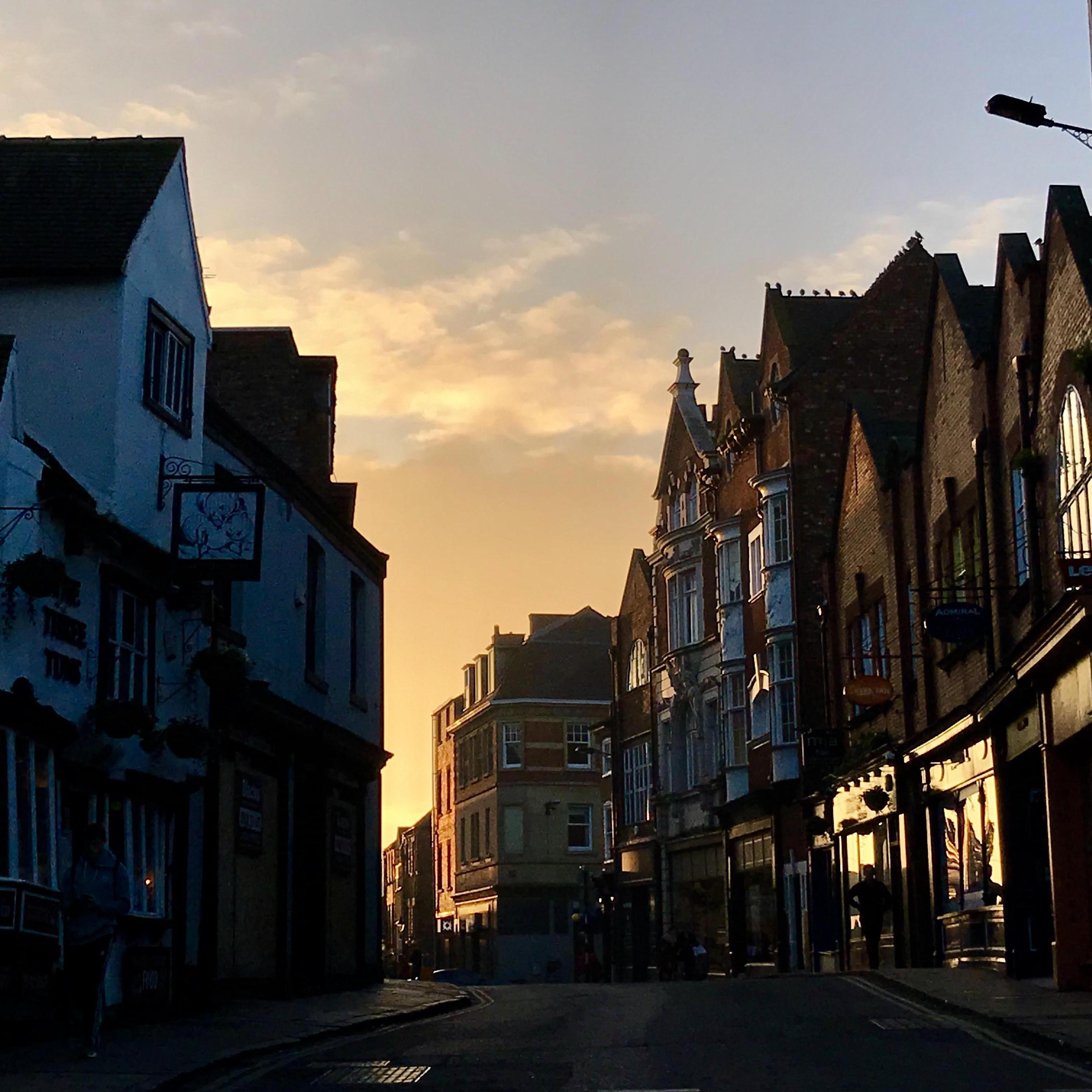 Setting sun glinting off the windows in York, UK
2019