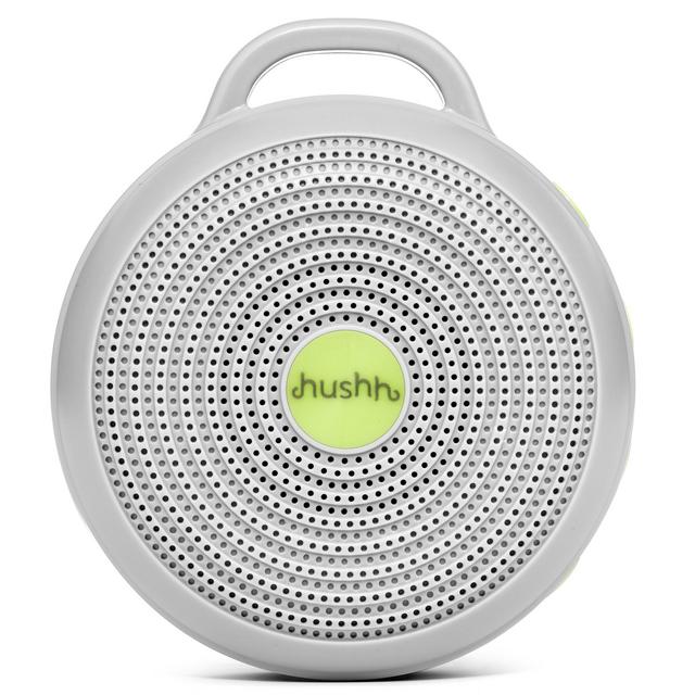 Marpac Hushh Portable White Noise Sound Machine for Baby, 3 Soothing, Natural with Volume Control Safe Clip Child Lock, Gray, 3.7 Oz