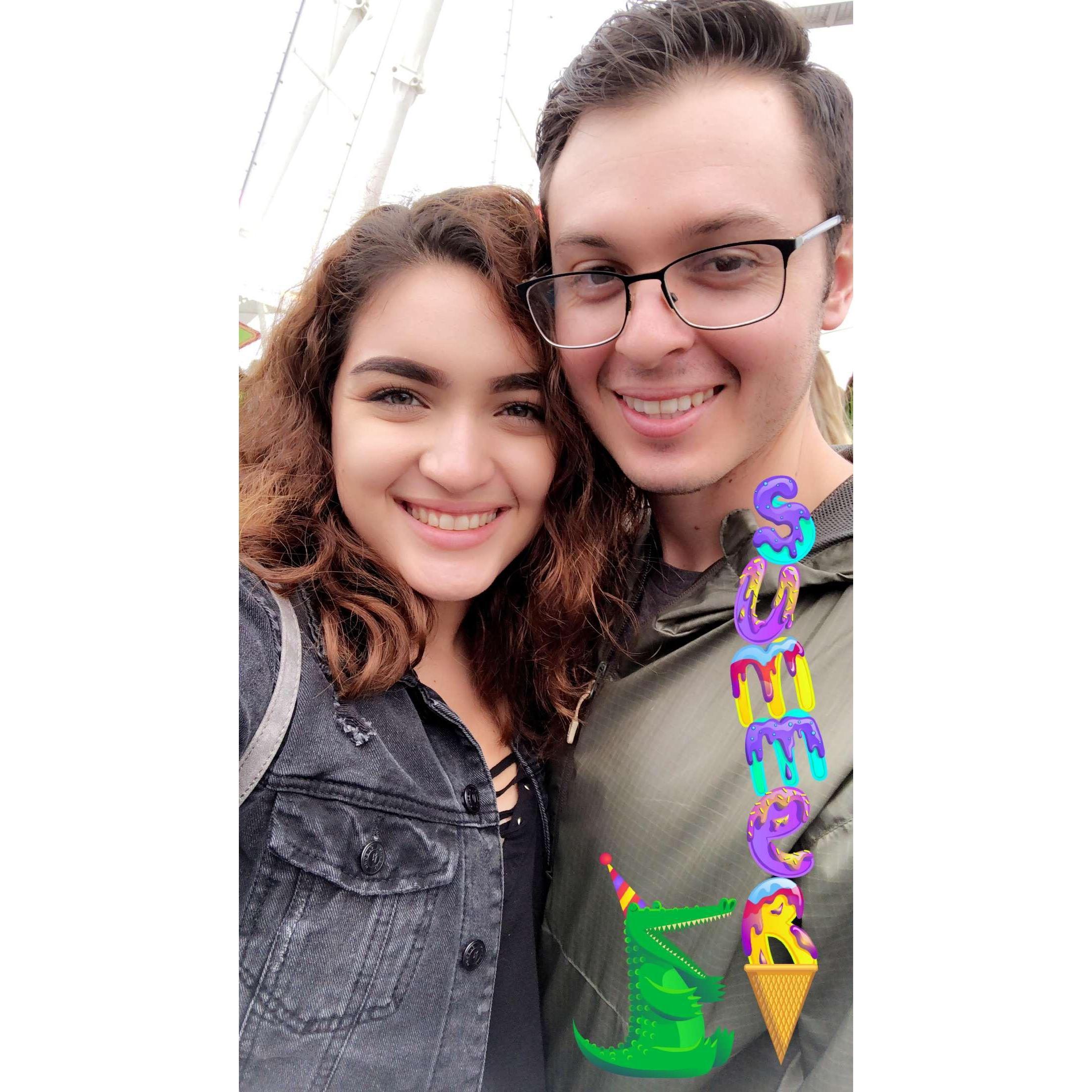 First time at the Del Mar fair had a blast eating fried foods.