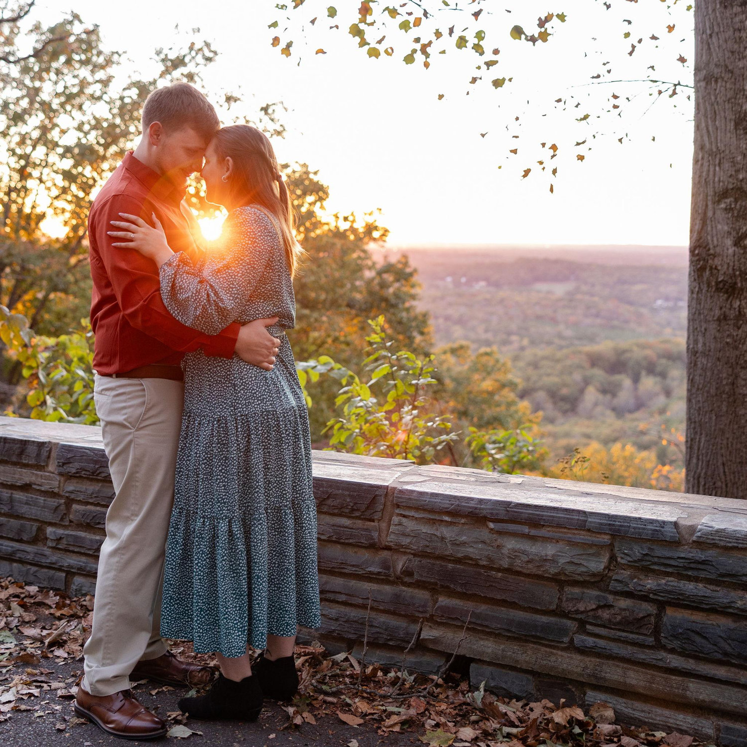 We got to the top of morrow mountain in just enough time to get that sun on the horizon!