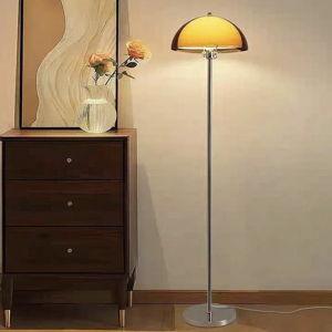 Floor Lamp Modern Dome Shade | Living Room - Orange
