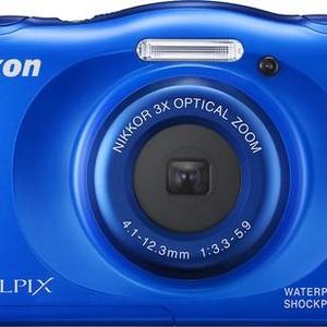 Nikon - Coolpix S33 13.2-Megapixel Waterproof Digital Camera - Blue