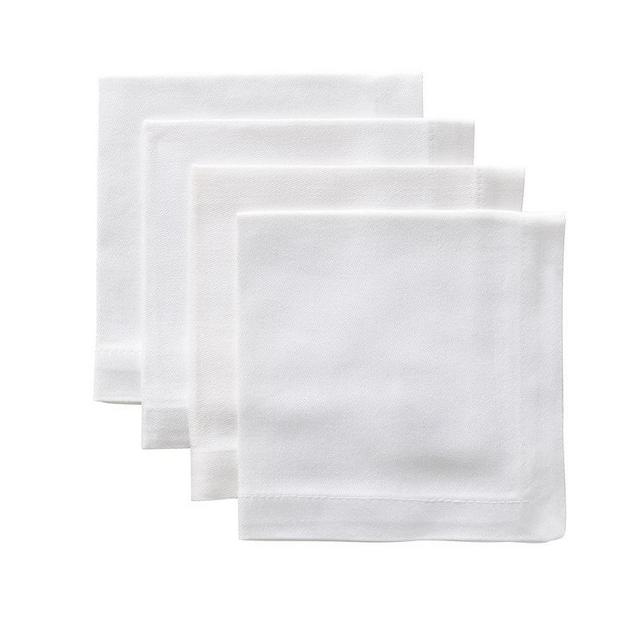 Caterer's Cotton Coasters, Set of 6 - White
