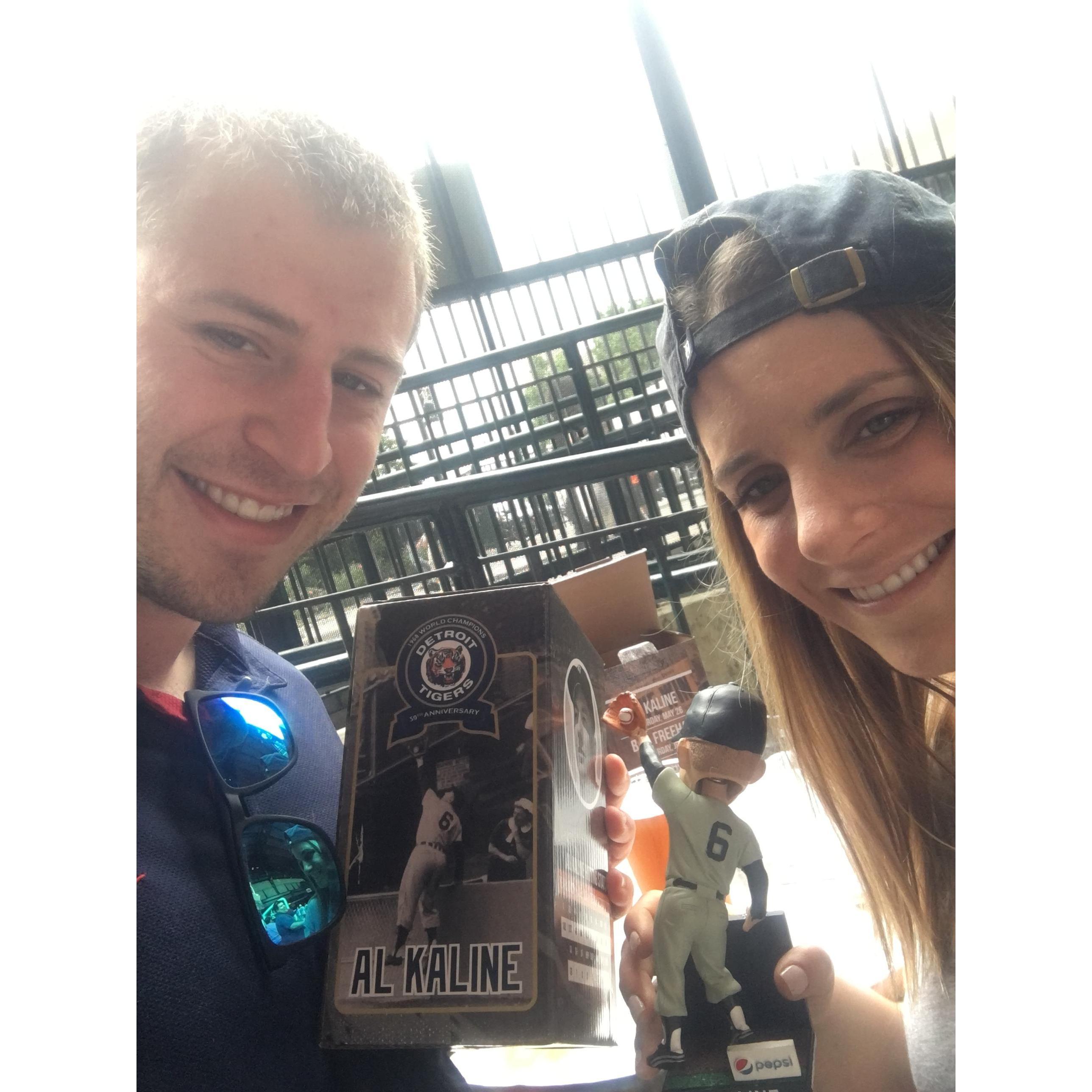 Bobblehead day at Comerica, 2018