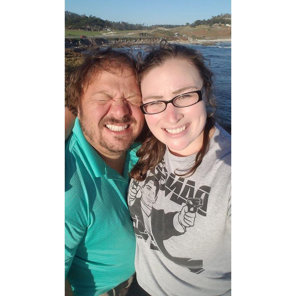 Blinded by the sun in California.