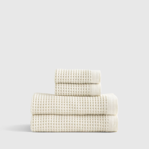 Ivory Organic Turkish Waffle Bath Towel Bundle