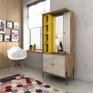 Joy Vanity Jewelry Armoire with Mirror