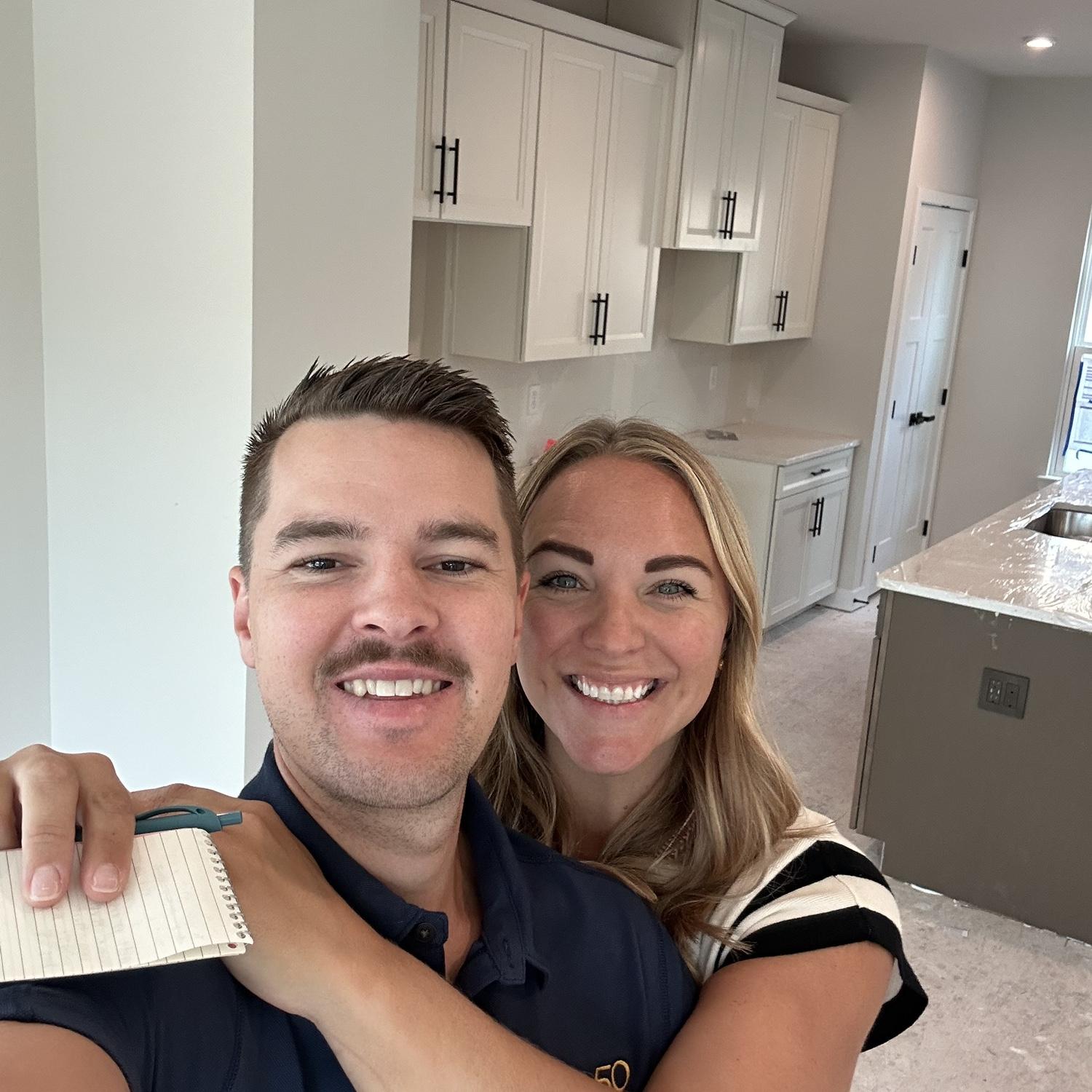 Checking on the progress of our home. August 2024.