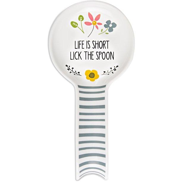 Ceramic Floral Spoon Rest