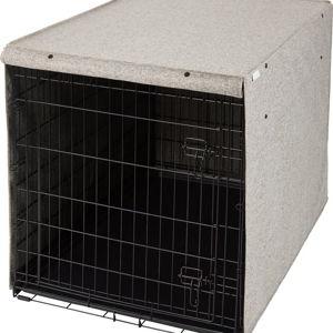 Frisco Faux Linen Dog Crate Cover
