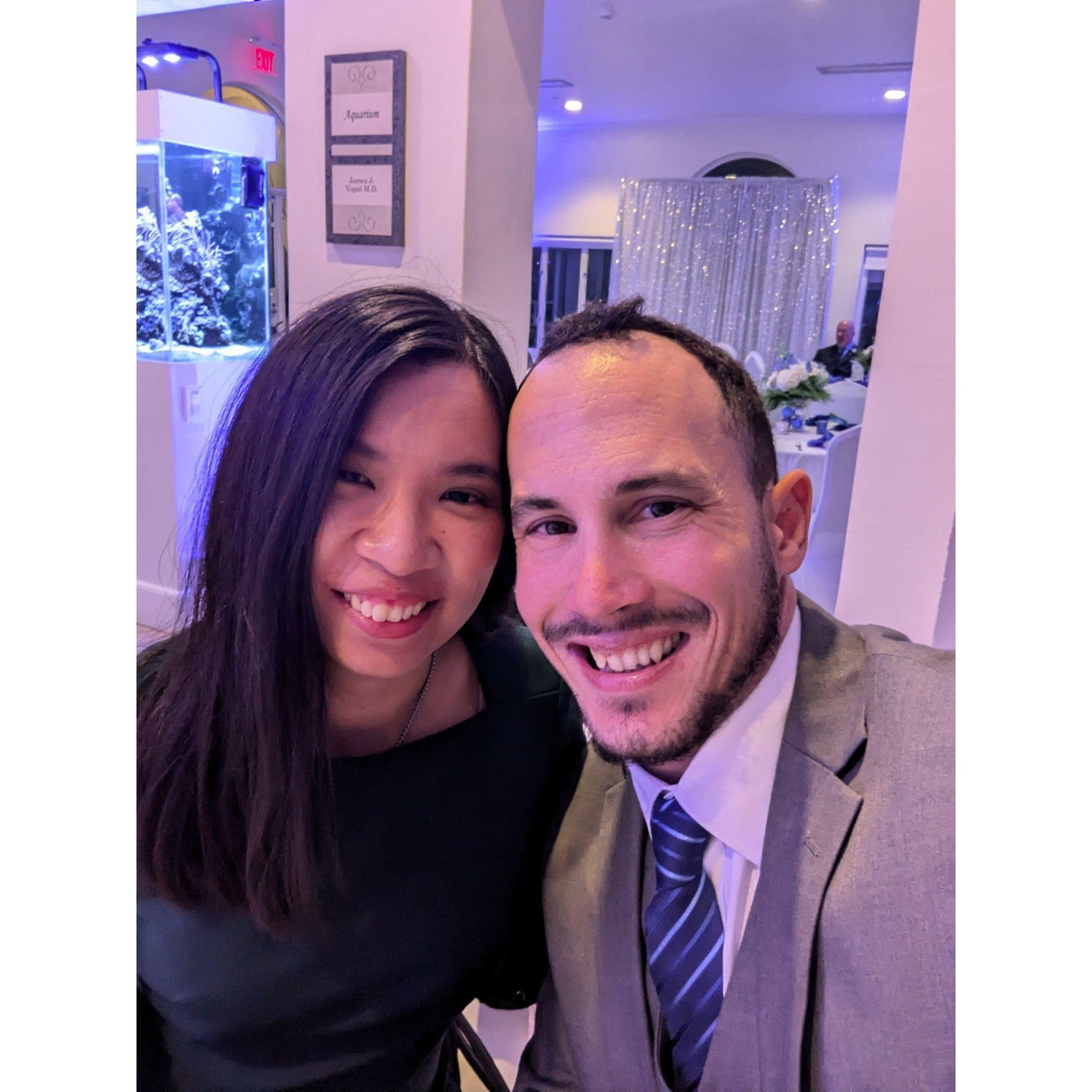 At our friend's wedding