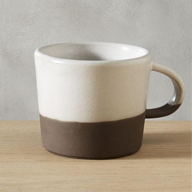 black clay mug
