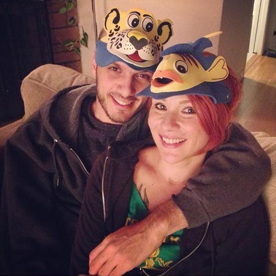 Our first photo together.