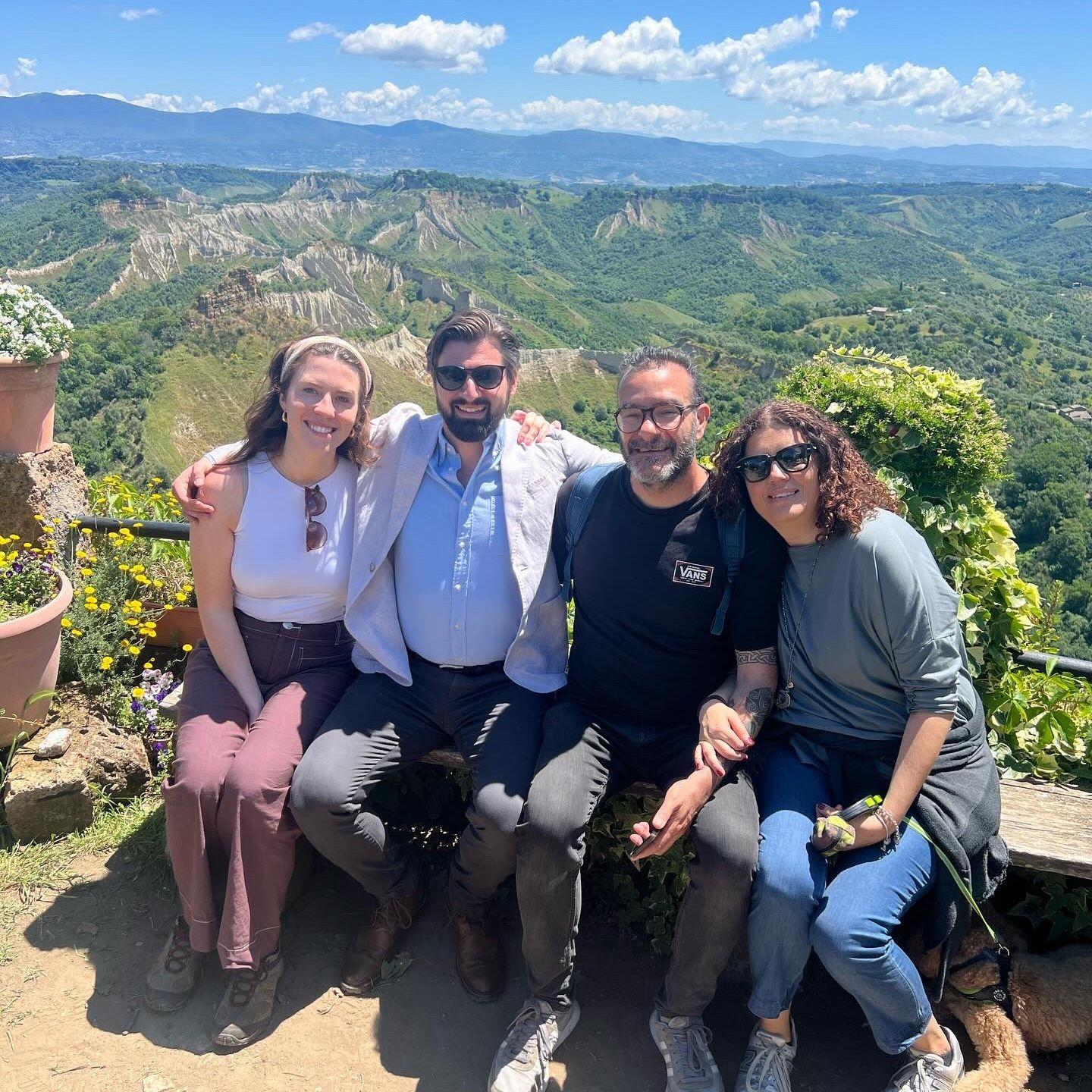 Civita di Bagnoregio with Maggie's Host Family from Italy