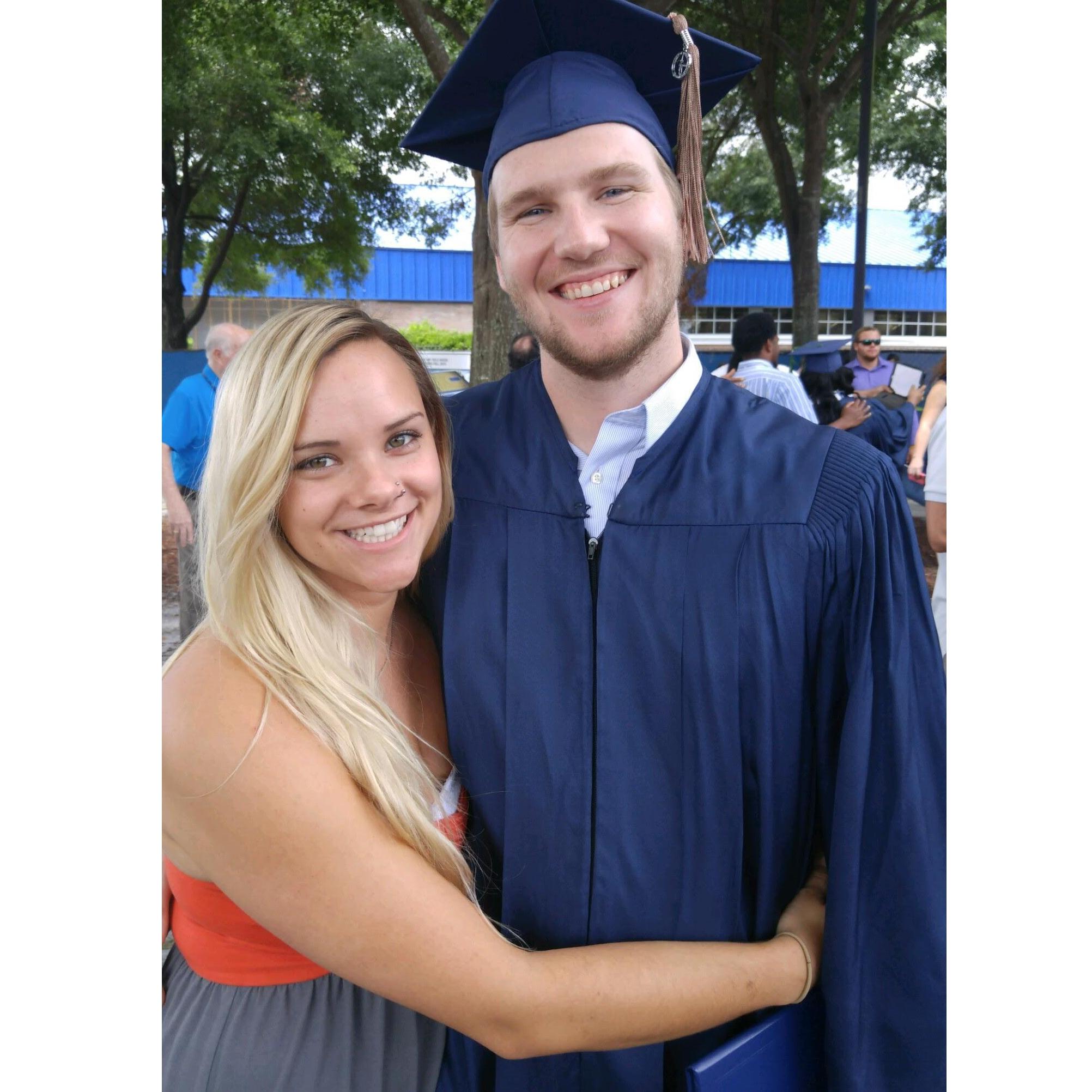 Christopher's graduation from University of North Florida in 2016