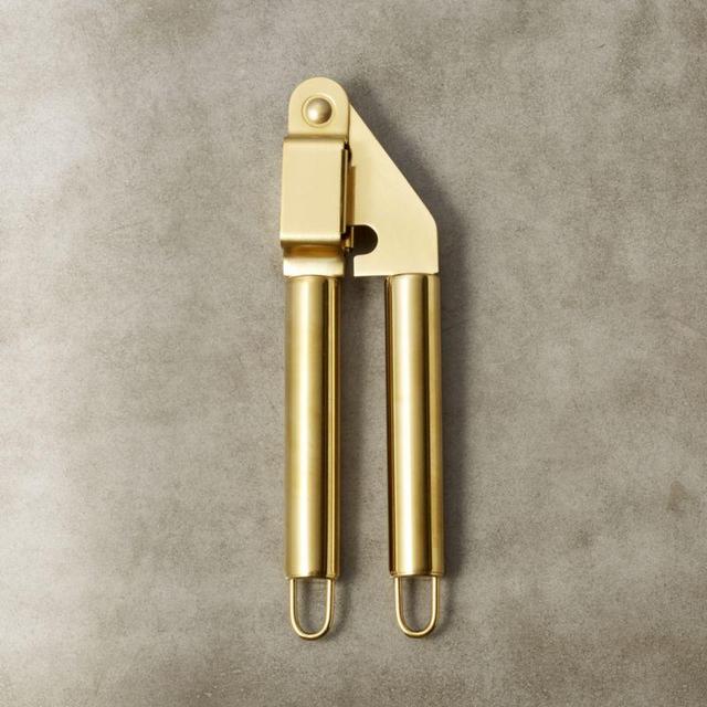 Brushed Gold Garlic Press
